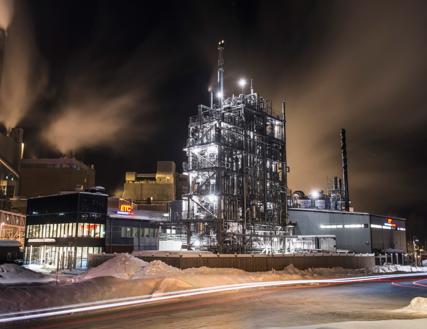 Bild på forskningscentrum inom biobaserad industri och solenergi vid Smurfit Kappa.