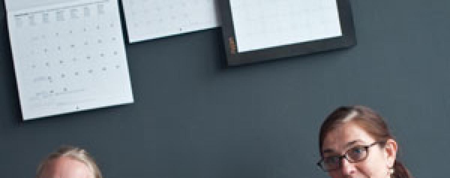 Bild på Marie Larsson Sturdy och Helene Perback Lindgren.