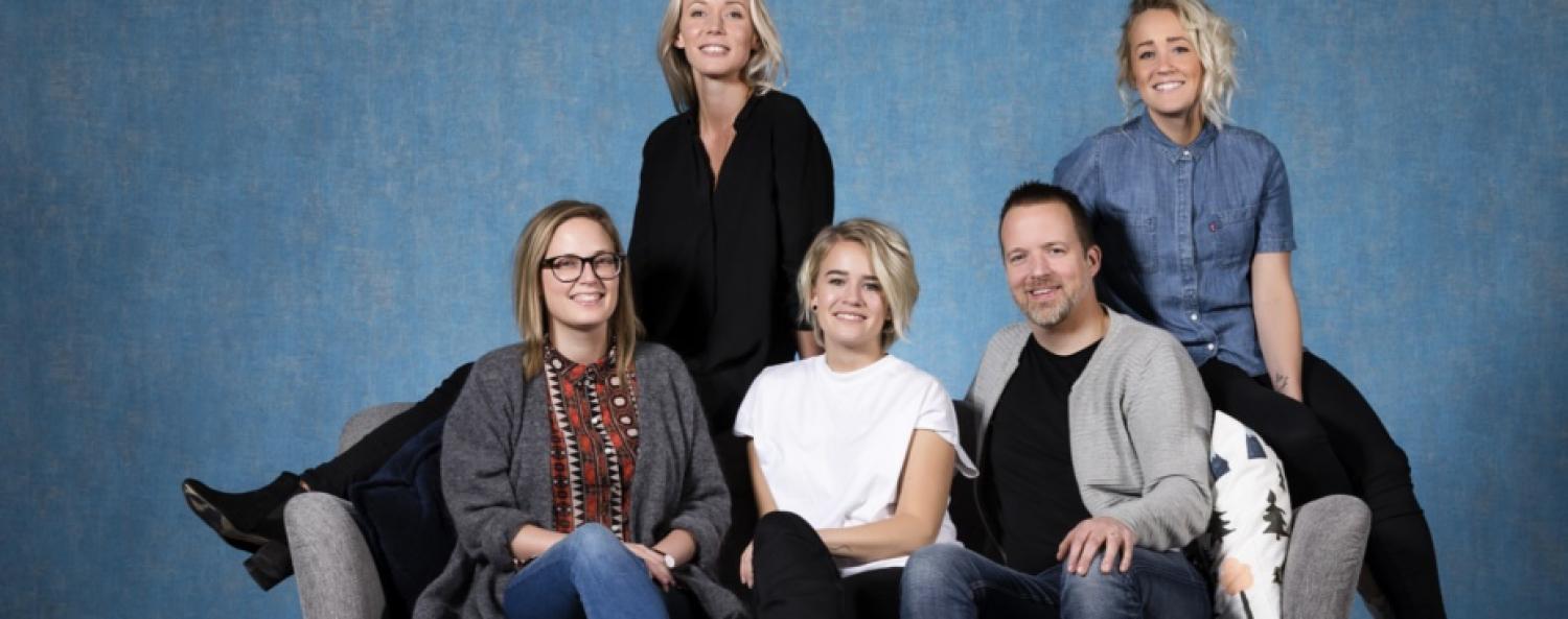 GoB-flex-930x450.jpg Bild på Greta Wimander, Marina Eriksson, Signe Lindgren, Marcus Olsson och Hanna Weinmar.