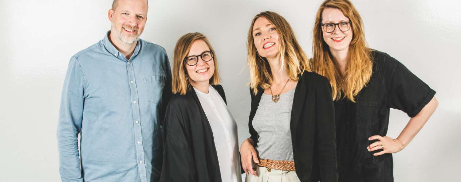 gruppbild-930-px-450-px.png Bild på Marcus Olsson, Greta Wimander, Camilla Neideman och Helena Strömbro Ershag.