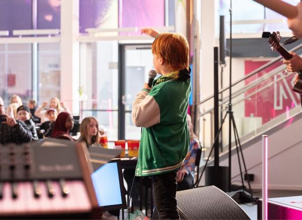 livekaraoke Livekaraoke på Acusticum blev en uppskattad aktivitet.