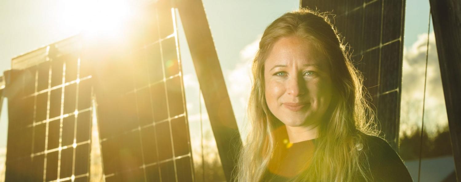 Linnea Assmundson projektledare Arctic Solar som drive av Piteå Science Park Linnea Assmundson projektledare Arctic Solar som drive av Piteå Science Park