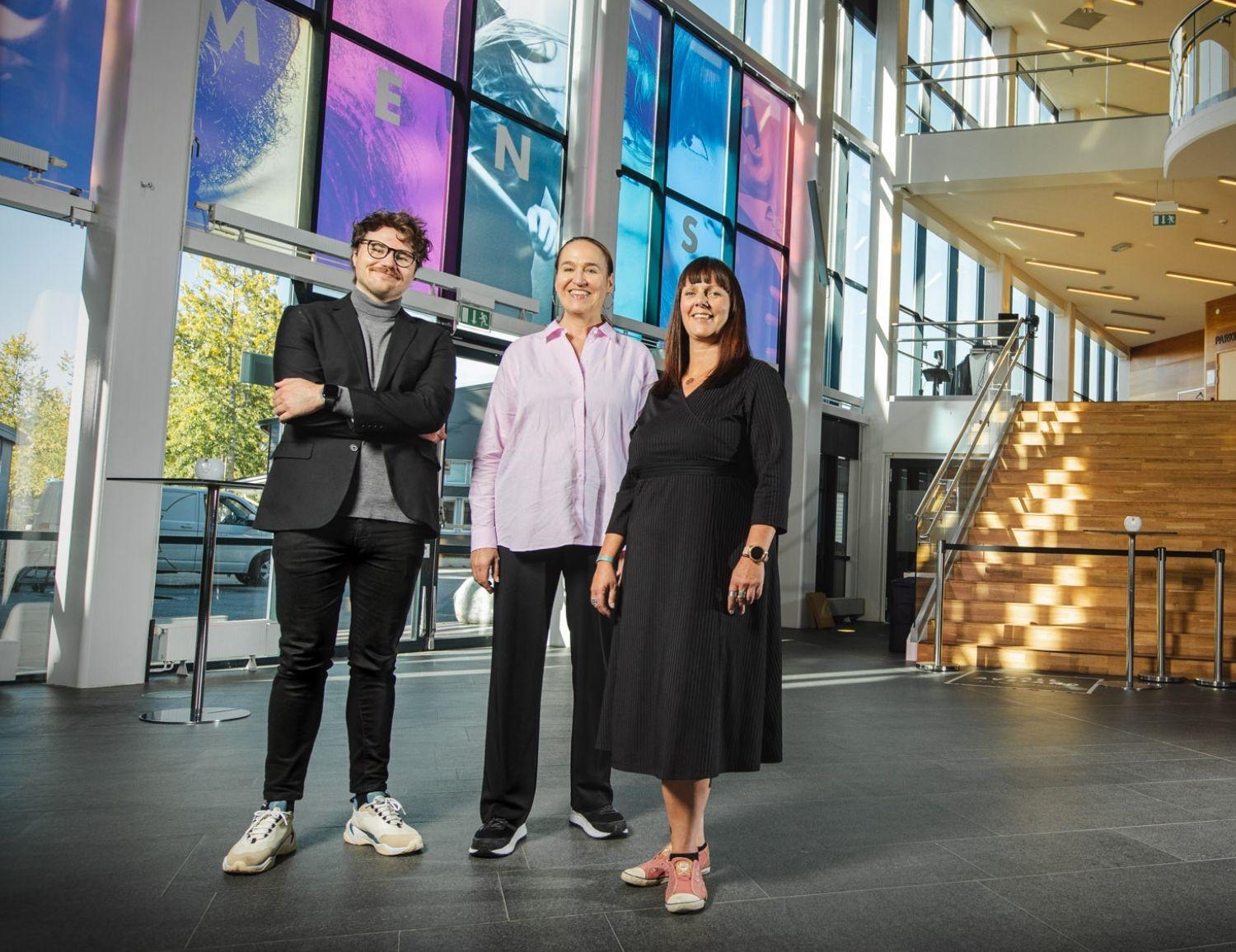 Creative North Creative Norths team Jacob Gabrielsson, Karin Leksell och Katarina Selin