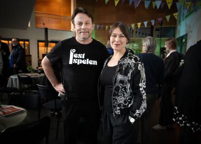 Piteå Science Park Almedalsveckan width= Roger Noren, konserthuschef Studio Acusticum och Ulrika Lind, projektledare Acusticum kultur och samhälle Piteå Science Park