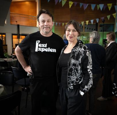 Roger Noren, konserthuschef Studio Acusticum och Ulrika Lind, projektledare Acusticum kultur och samhälle Piteå Science Park