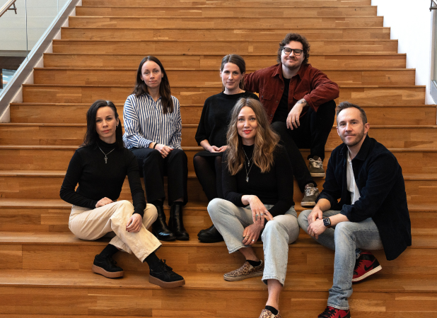 Teamet på GB Go Business affärscoacher Jonna Valikainen, Emma Norrfors, Jacob Gabrielsson, Andreas Kanon och Camilla Neideman.