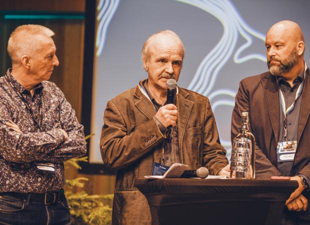 Birger Lahti (V) Näringsutskottet, Stig-Olof Holm, (MP), kandidat till riksdagsvalet, Patric Lundström, kommunalråd Piteå kommun ©Johanna Fond